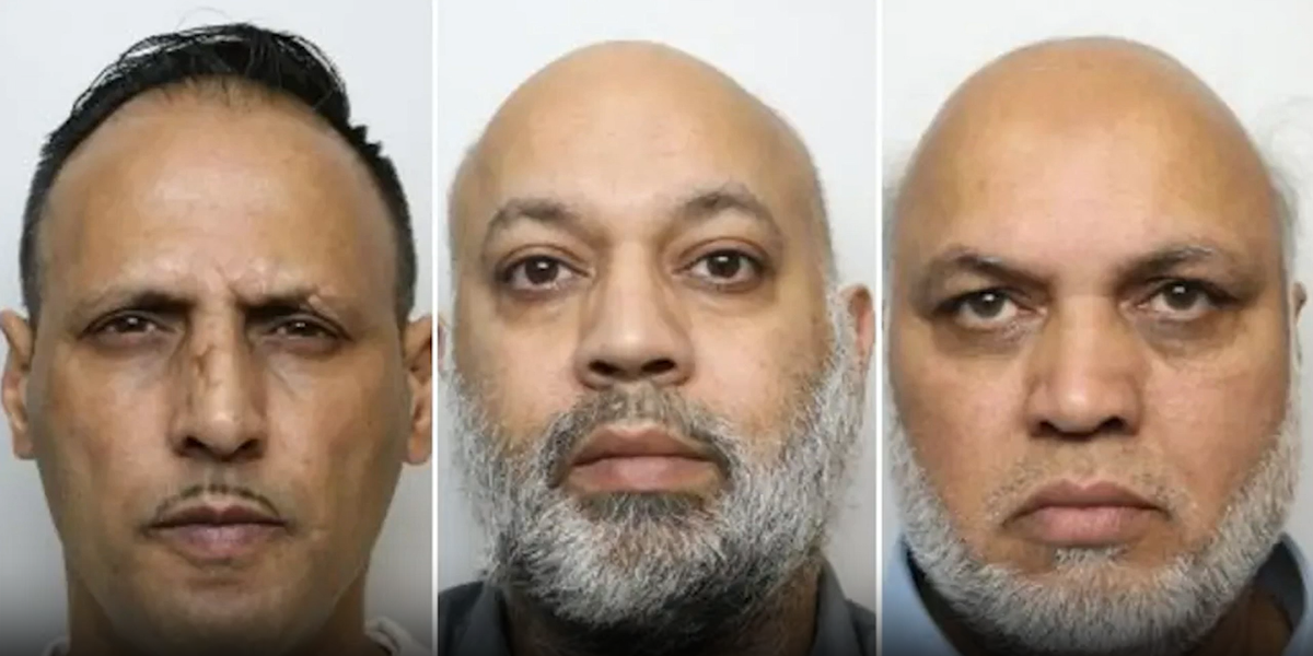 NextImg:'Wicked, vile and sordid' grooming gang members who raped teenage girl have 'pathetically short' sentences INCREASED