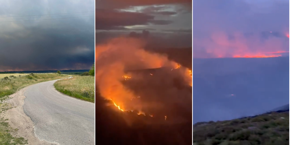 NextImg:Wildfires break out in Scotland as Britain to see HOTTEST day of year with highs of 34C