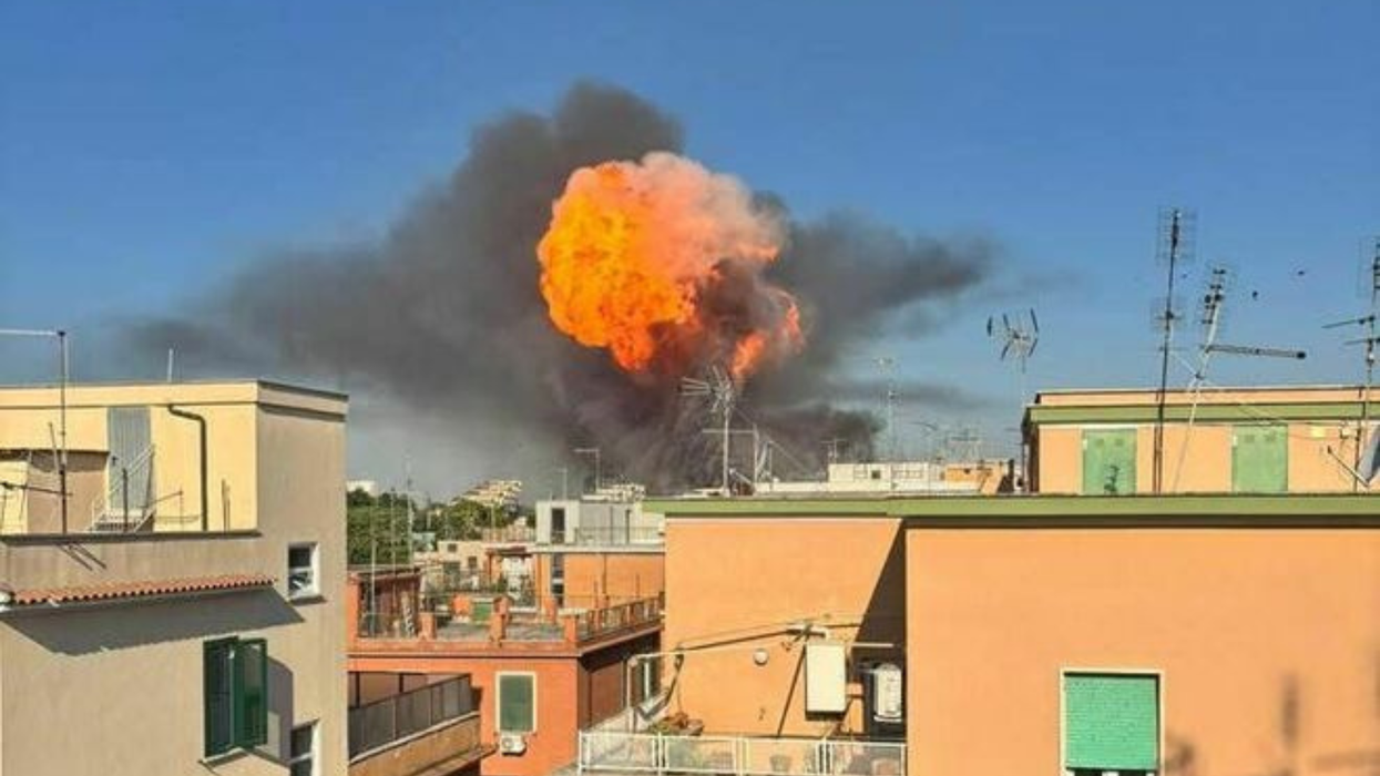 Huge fire erupts after petrol station explosion that 'sounded like a bomb' leaving dozens injured