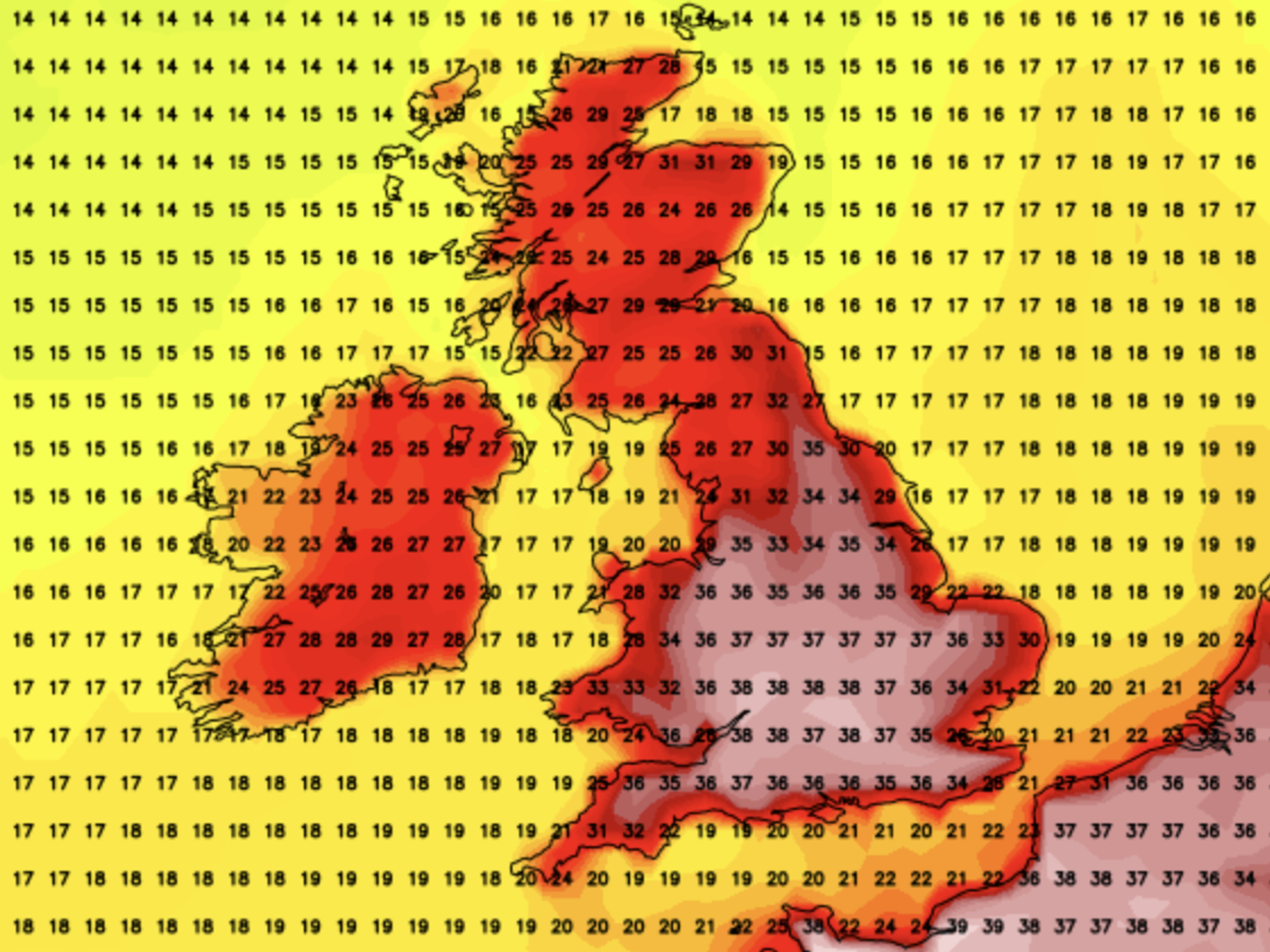 UK weather: Heatwave to nudge FORTY DEGREES as forecasters pin down when extreme conditions to strike