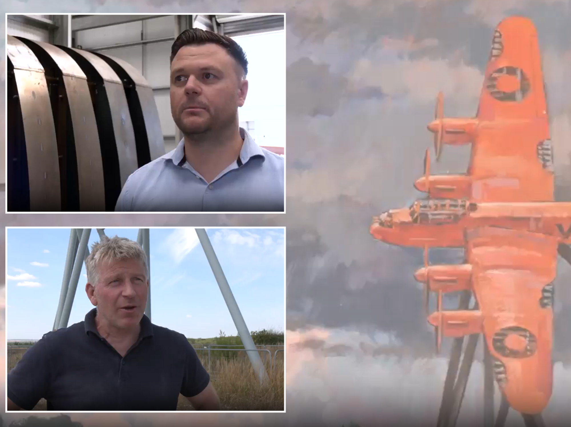 Lancaster bomber sculpture set to be taller than Angel of the North nearly finished as group behi...