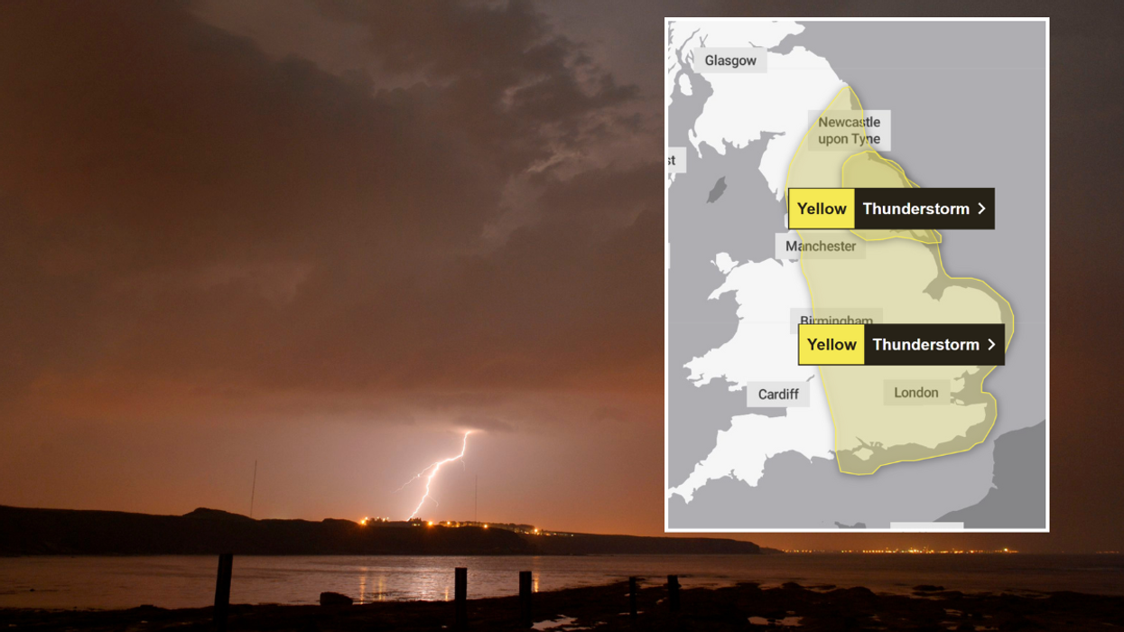 UK weather warning: Met Office issues yellow alerts for thunderstorms spanning THREE days