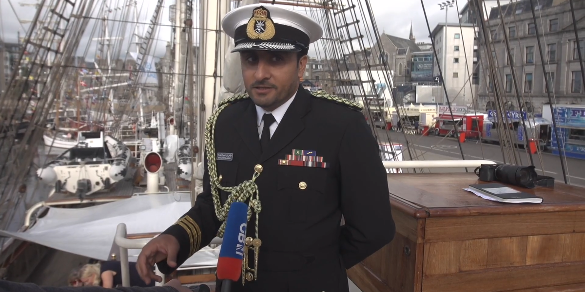 NextImg:WATCH: 'Raising the flag of my country!' Locals pile on praise for Tall Ships festival in Aberdeen: 'Magnificent site'