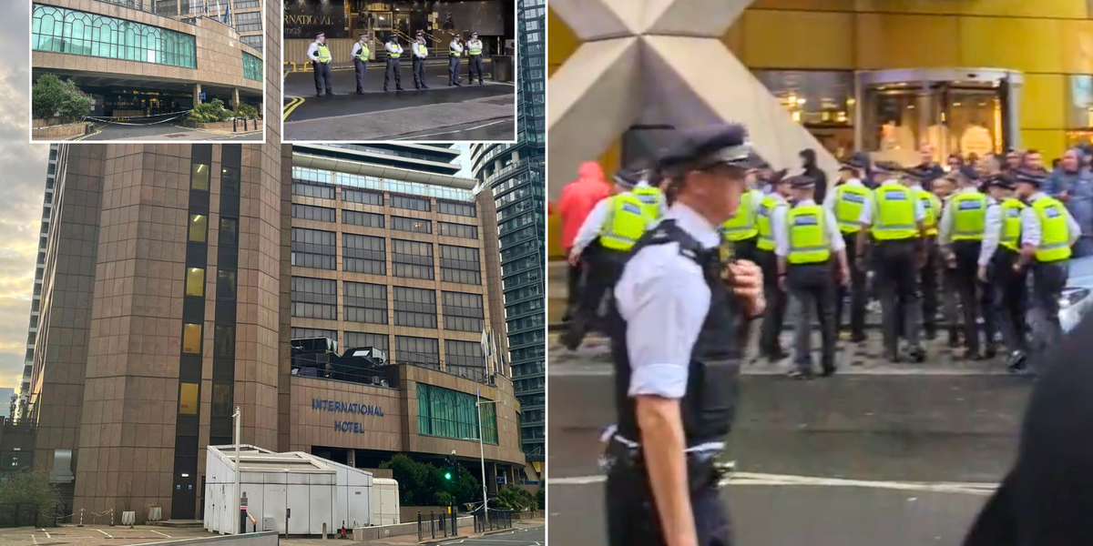 NextImg:Police descend on London hotel as protests break out after Home Office takeover