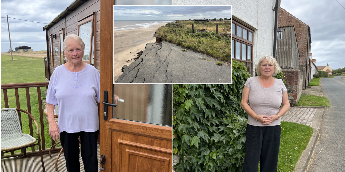 NextImg:Local residents refuse to leave their homes and want to stay in village that is disappearing into the sea