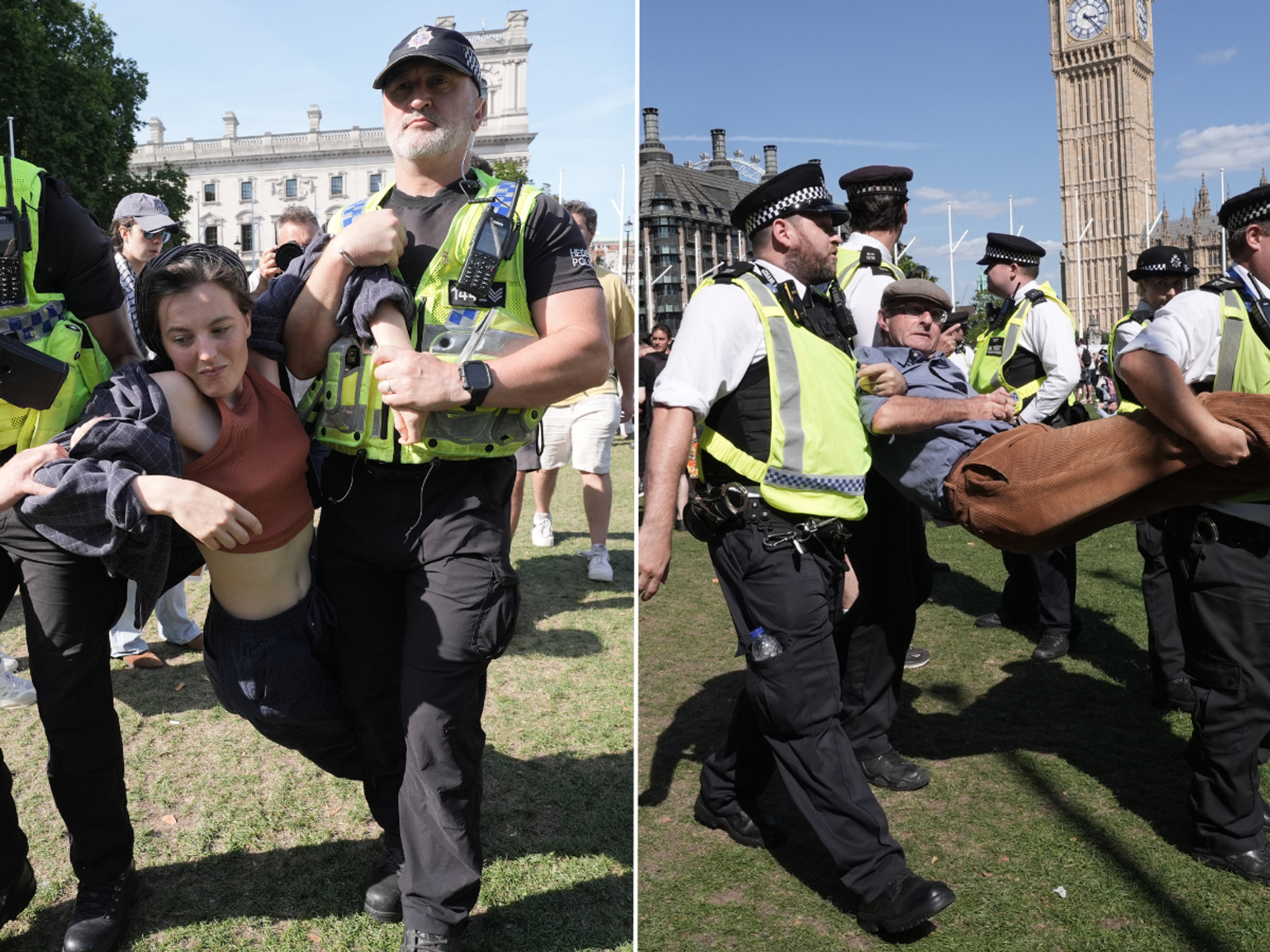 Every single 'Palestine Action supporter' at central London protest released after police make ov...