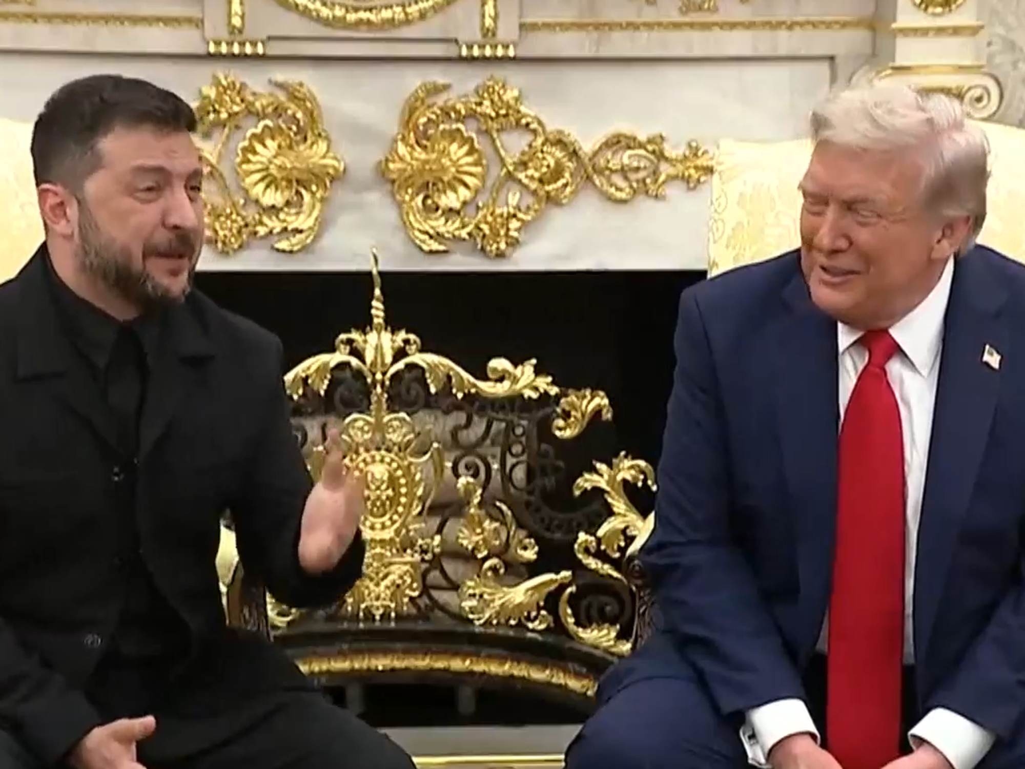 Moment reporter who ‘attacked’ Volodymyr Zelensky’s attire builds bridges as he tells Ukrainian P...