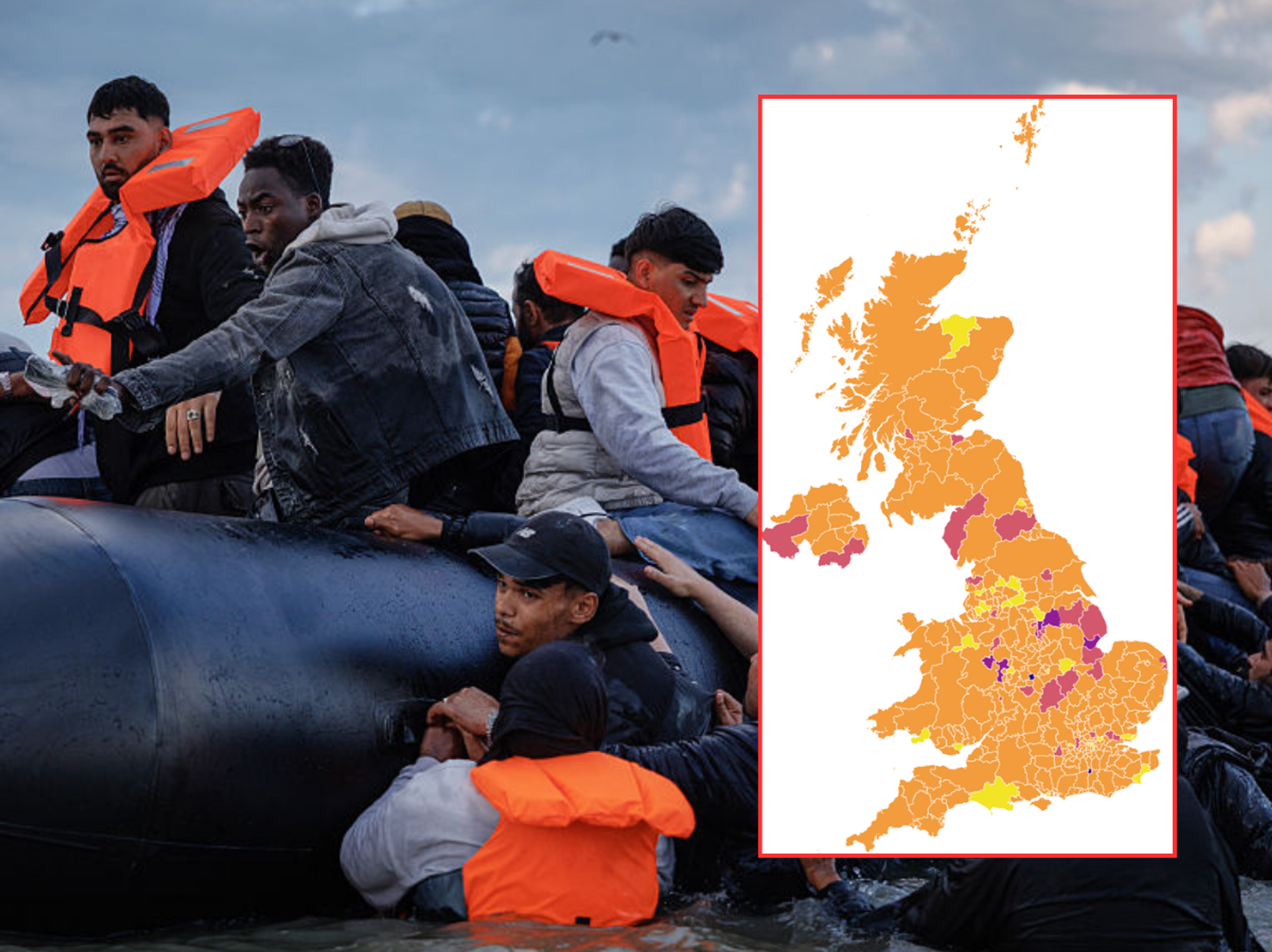 Interactive map reveals how many migrants have entered on Keir Starmer's watch - find out the num...
