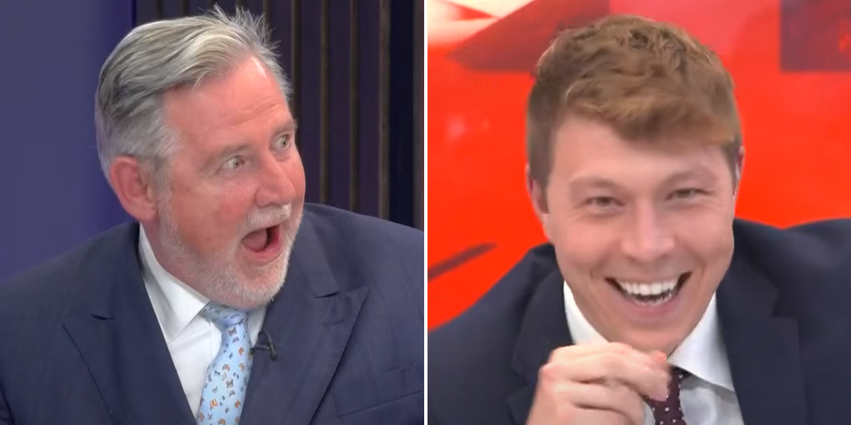 NextImg:GB News live audience erupts with laughter as Barry Gardiner left stunned by Patrick Christys' quip