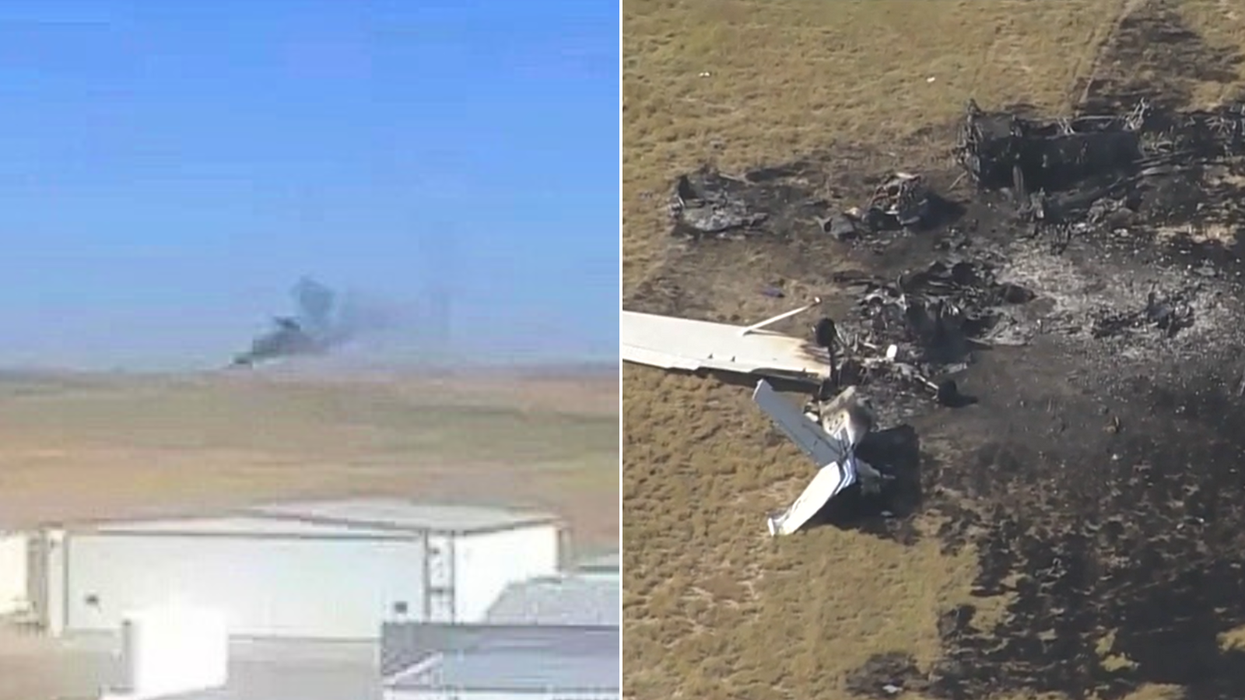 One dead and several injured after two planes smash into each other mid-air