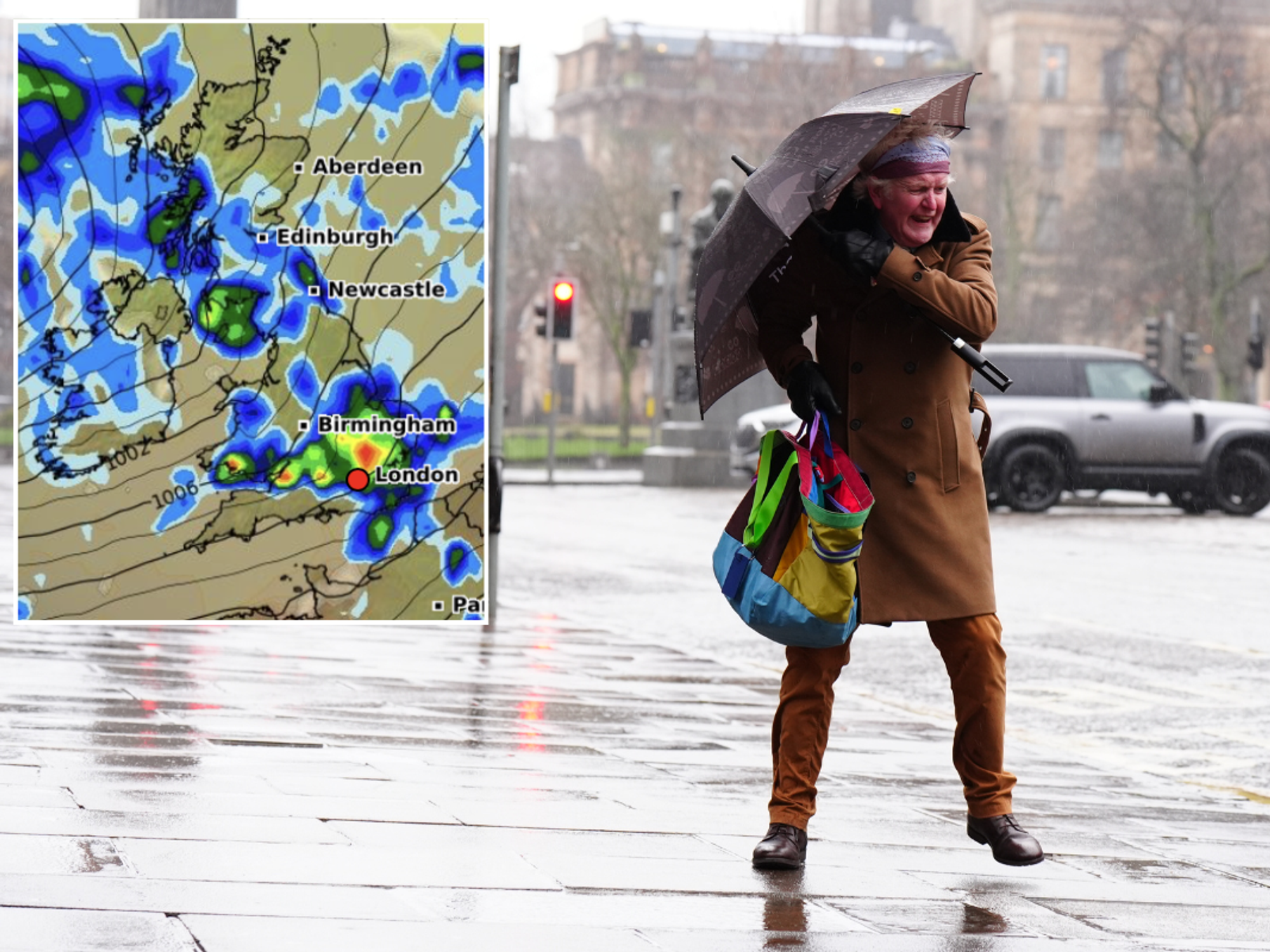 UK weather: Huge storm hurtles towards Britain as ferocious jet stream whips up cyclonic low-pressure