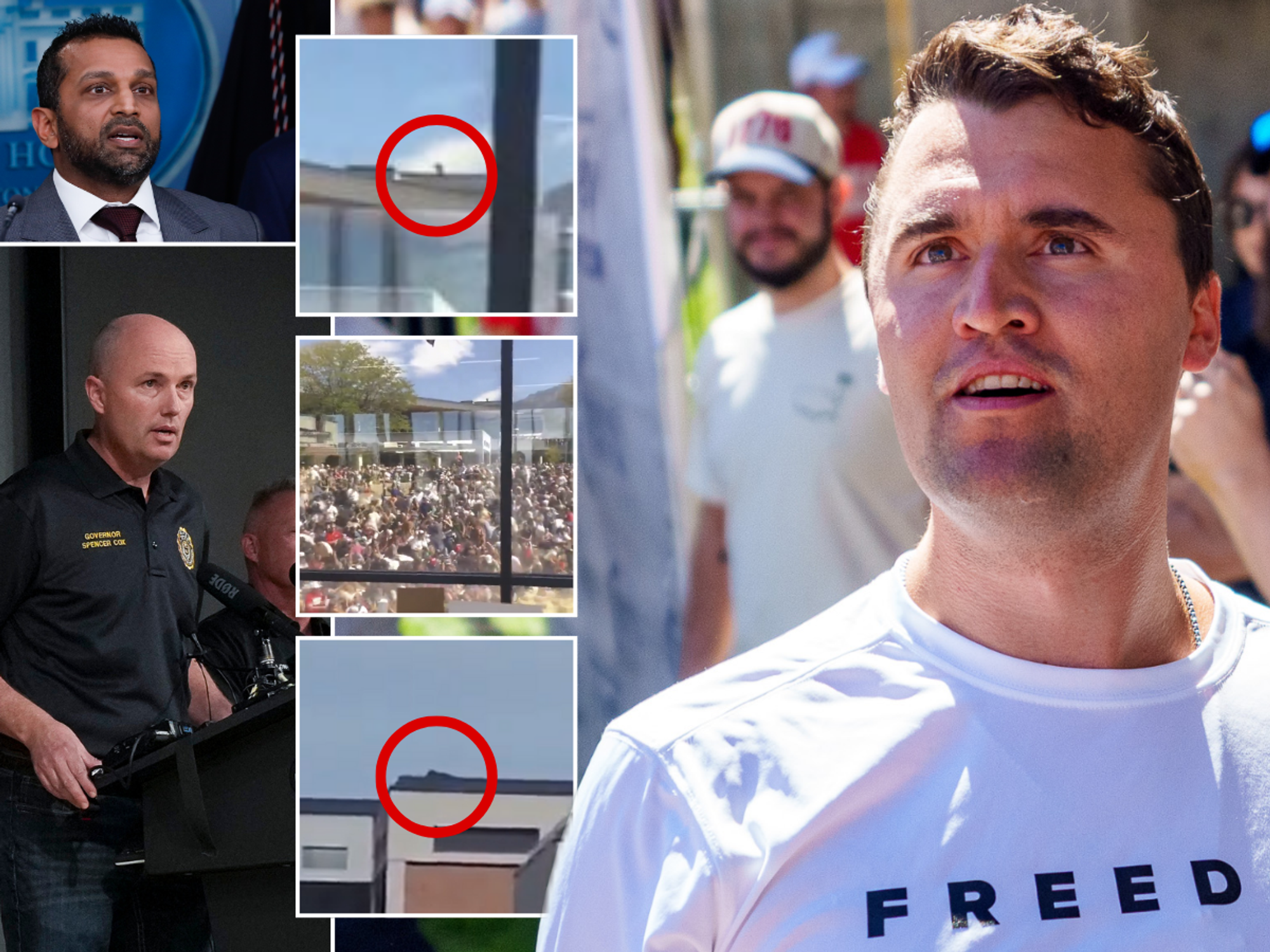 Charlie Kirk suspect ROAMING FREE despite hours-long manhunt - as footage of 'roof shooter' emerges