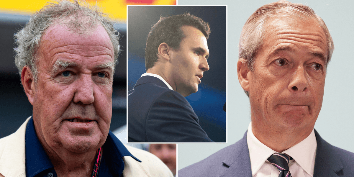 Jeremy Clarkson issues dire warning to Nigel Farage after Charlie Kirk shooting as he blasts ‘angry, pink-haired lefties’ Jeremy Clarkson issues dire warning to Nigel Farage after Charlie Kirk shooting as he blasts ‘angry, pink-haired lefties’