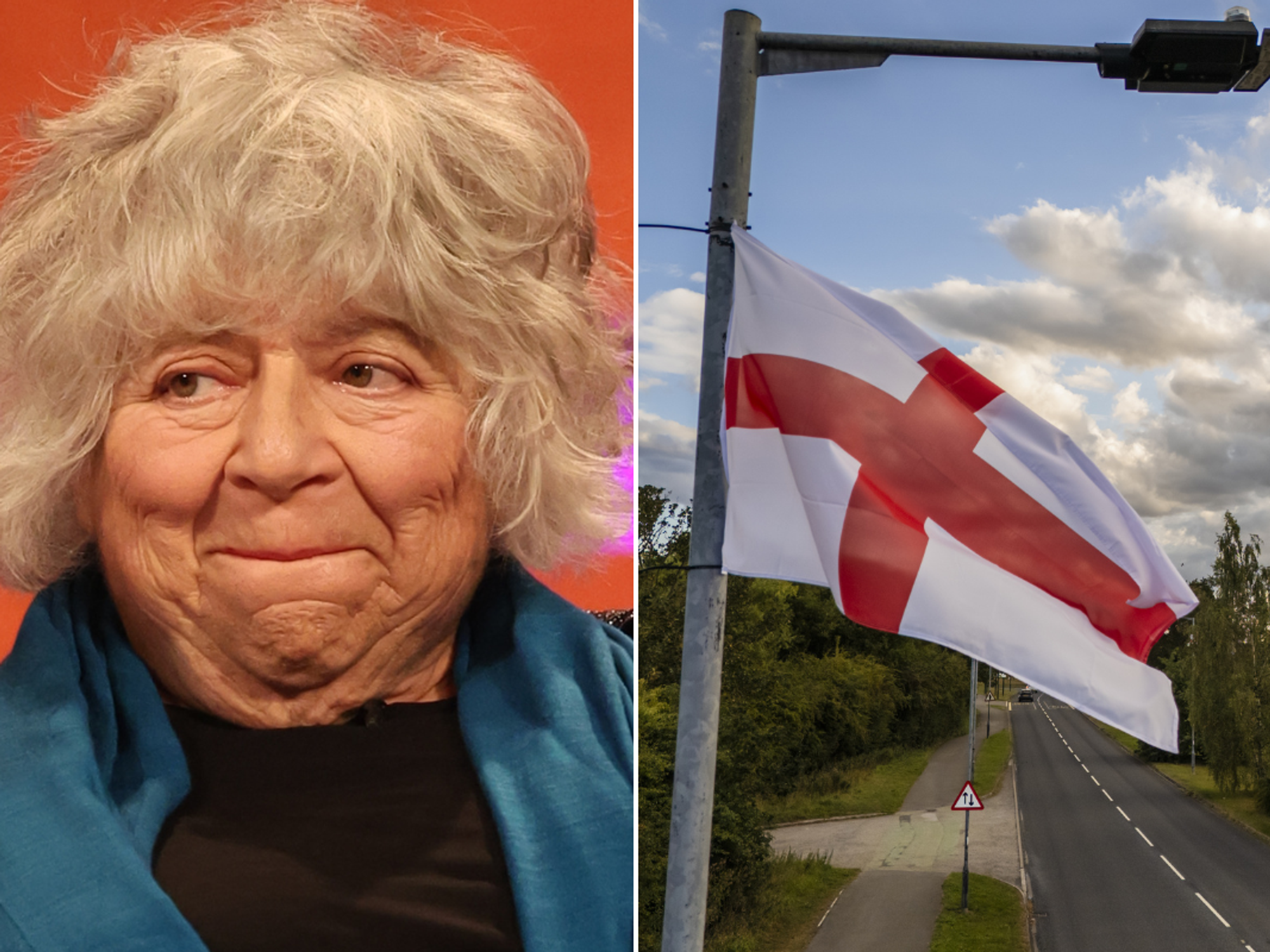 Miriam Margolyes sparks fury as she compares St George's cross to SWASTIKA in 'vile' rant: 'How c...