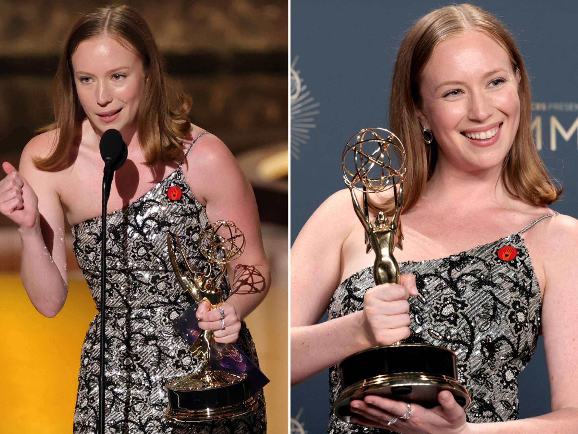 Emmys 2025 winner has speech censored on-air as actress yells 'f*** ICE' and 'Free Palestine' aft...