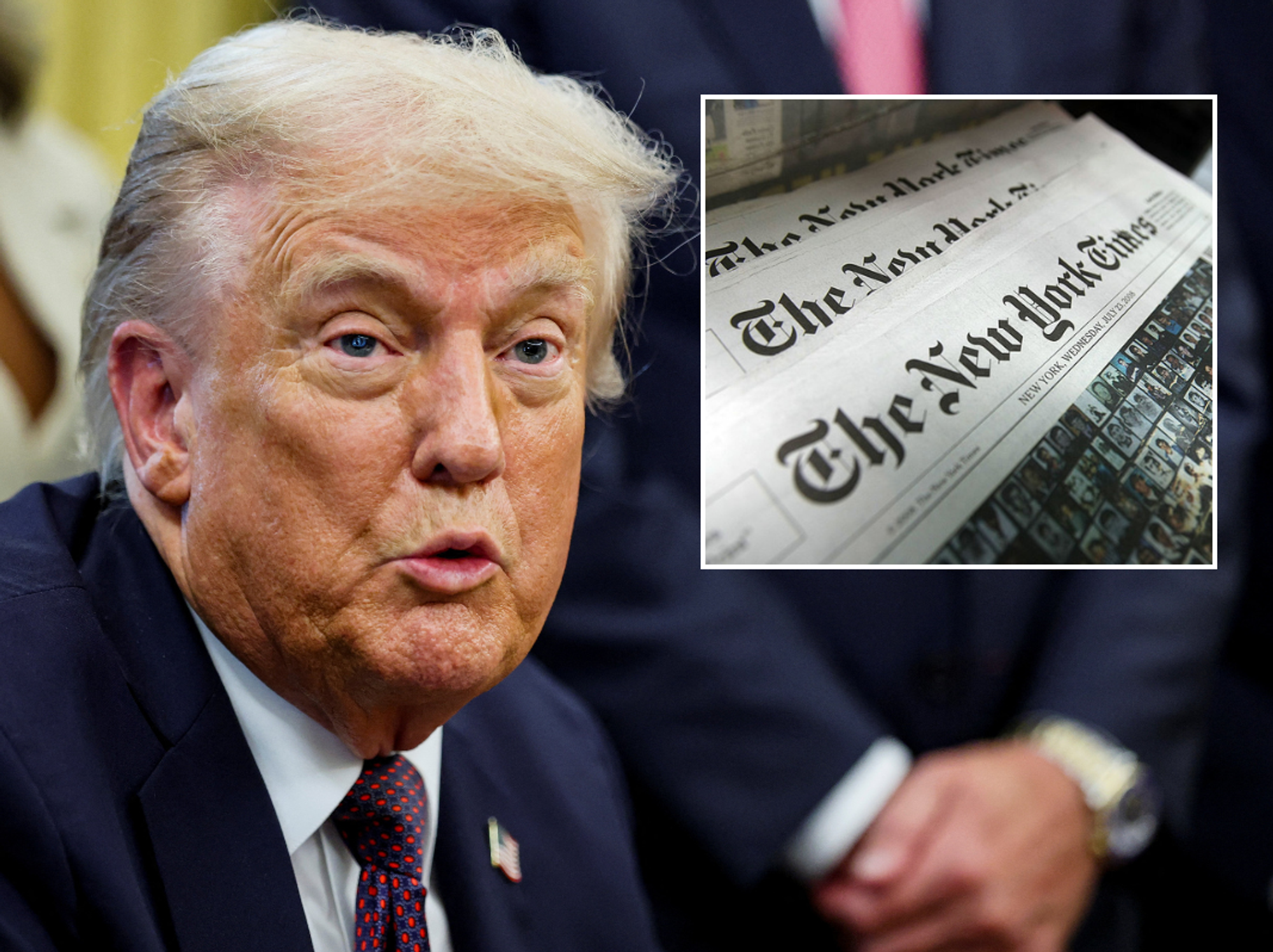 Donald Trump sues the New York Times over 'intentional and malicious defamation'
