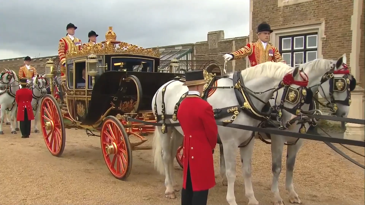 WATCH: Donald Trump joins King Charles for roya...