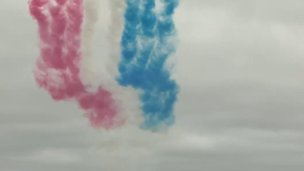 RAF’s Red Arrows leave Melania Trump ‘beaming h...