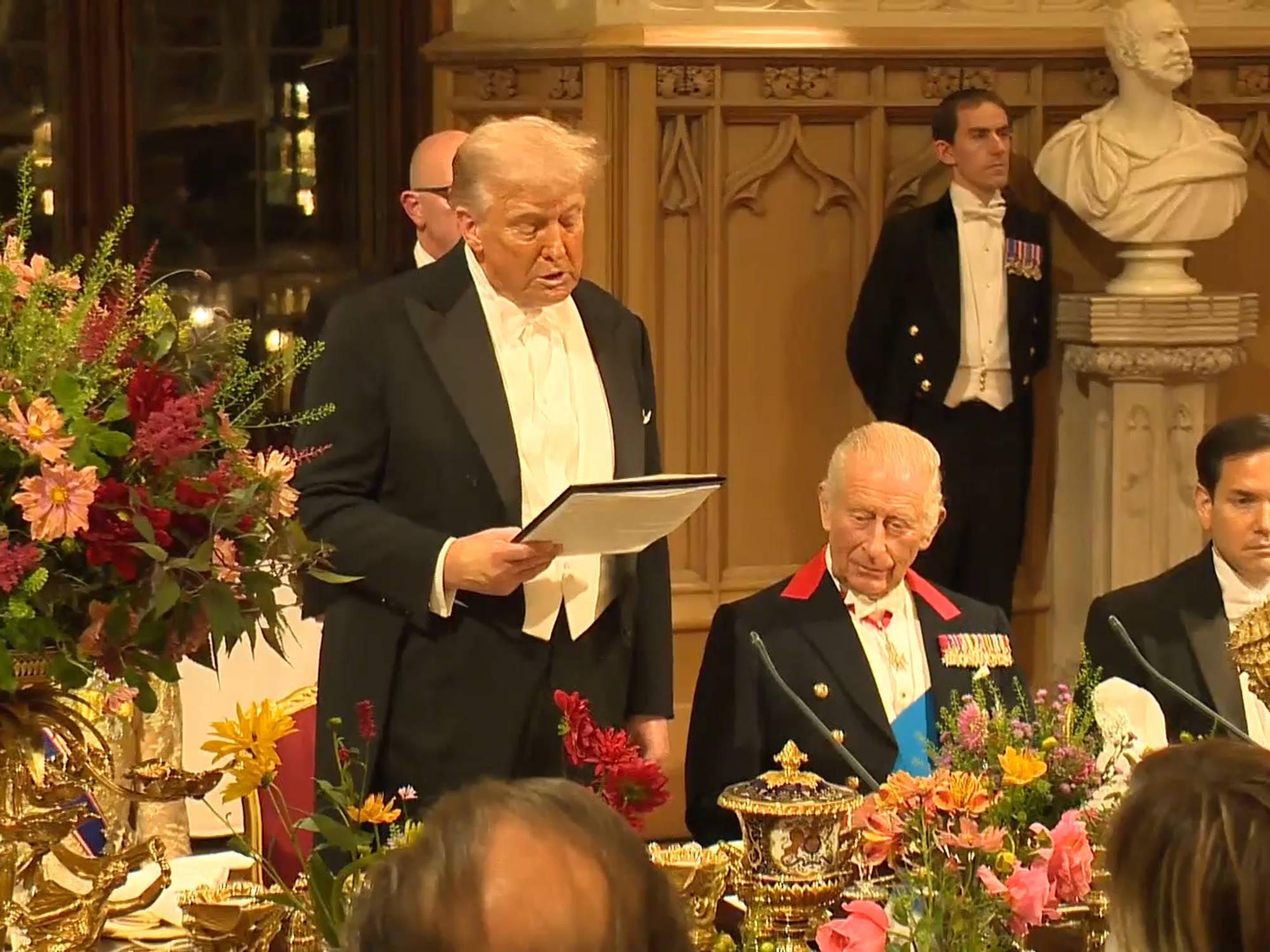 Donald Trump offers toast to 'special relationship' as he thanks King Charles for 'one of the hig...