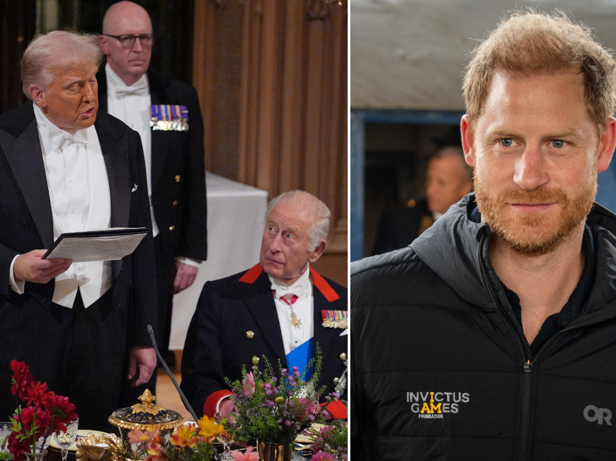 Donald Trump appears to take swipe at Prince Harry in State Banquet speech
