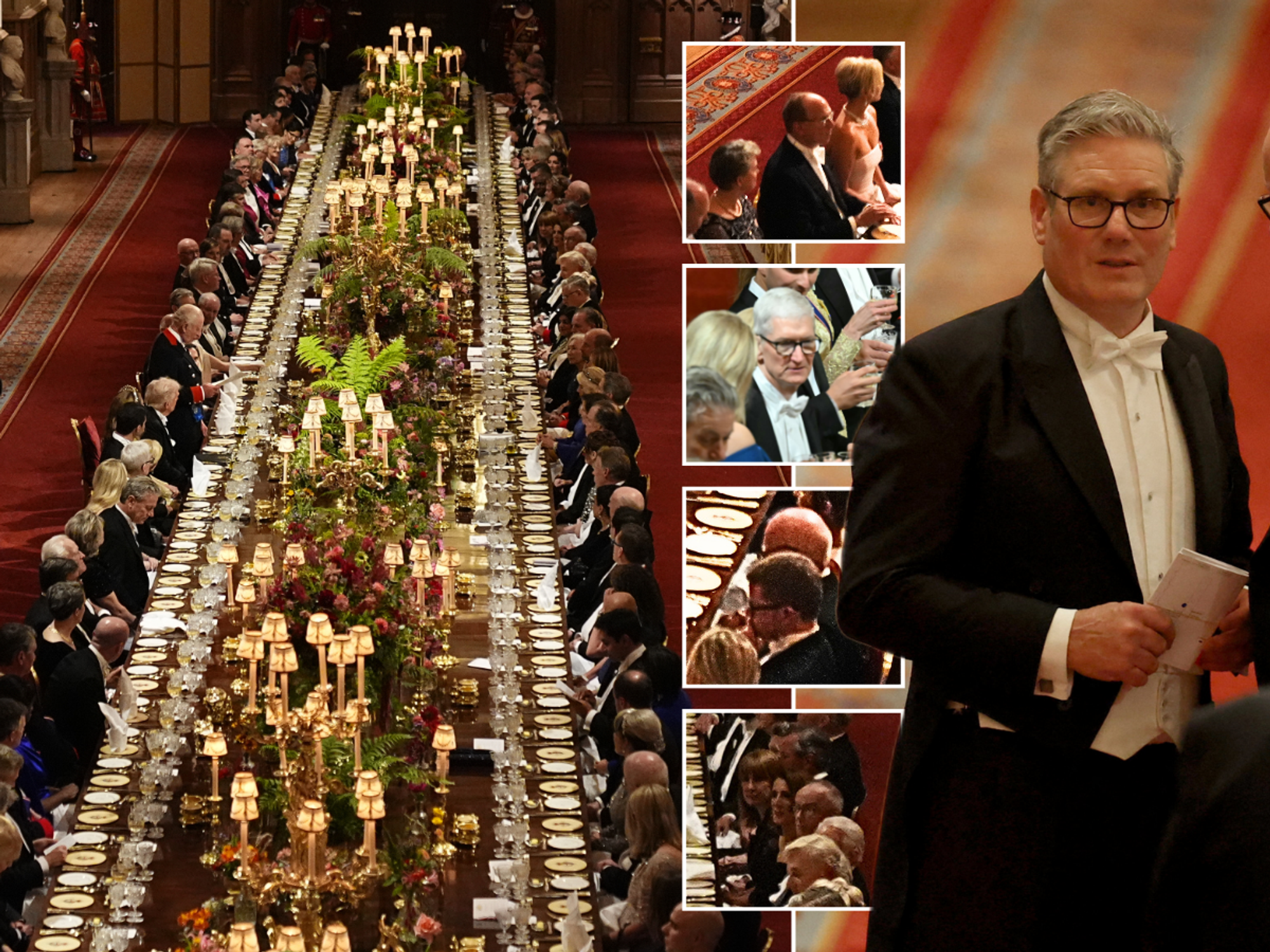 Labour top brass hobnob with globalist elite at State Banquet - while British small businesses suffer