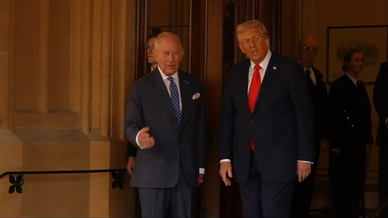 WATCH: Donald Trump departs Windsor for Chequers and bids...