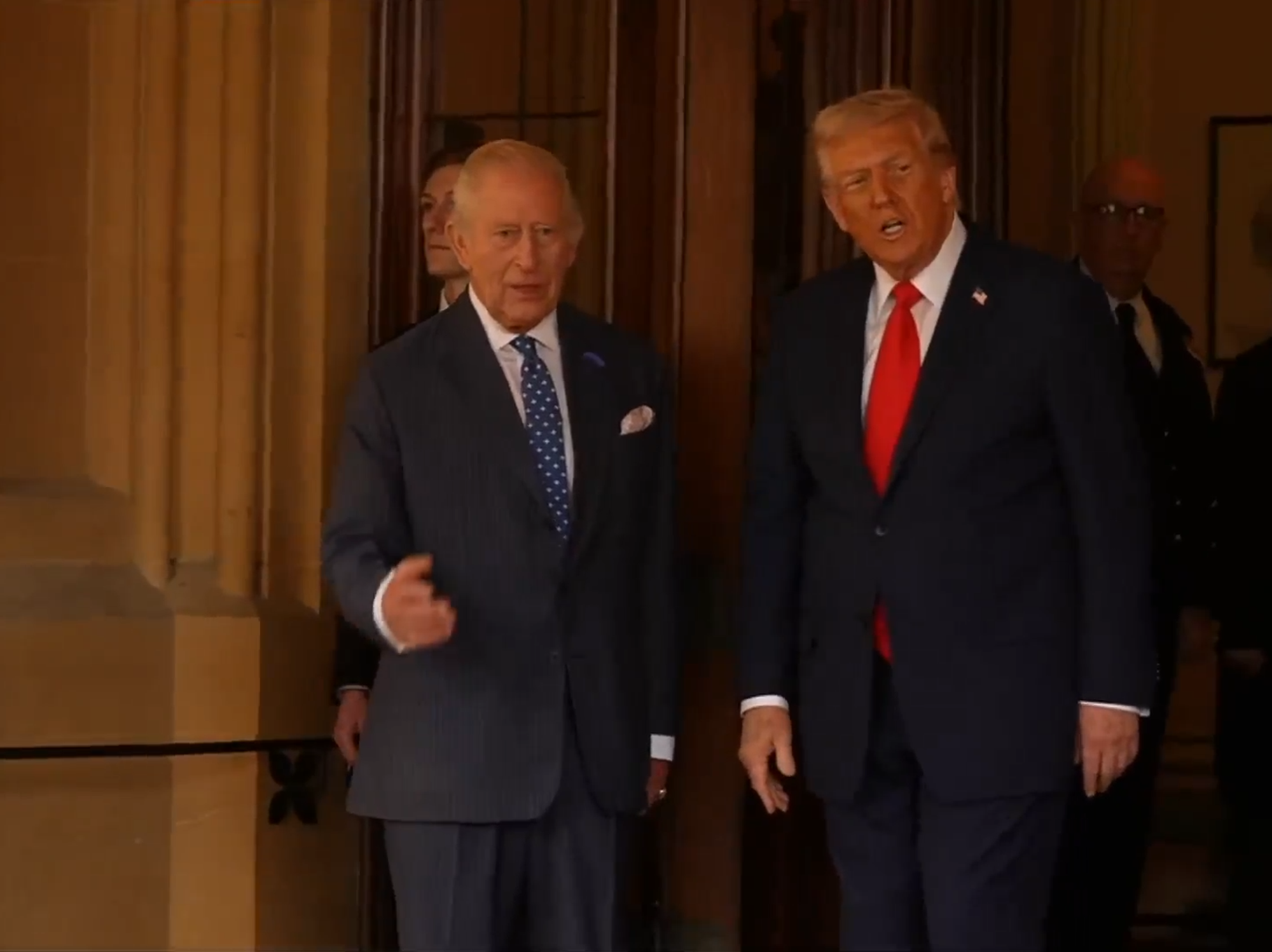 WATCH: Donald Trump departs Windsor for Chequers after first day of State Visit