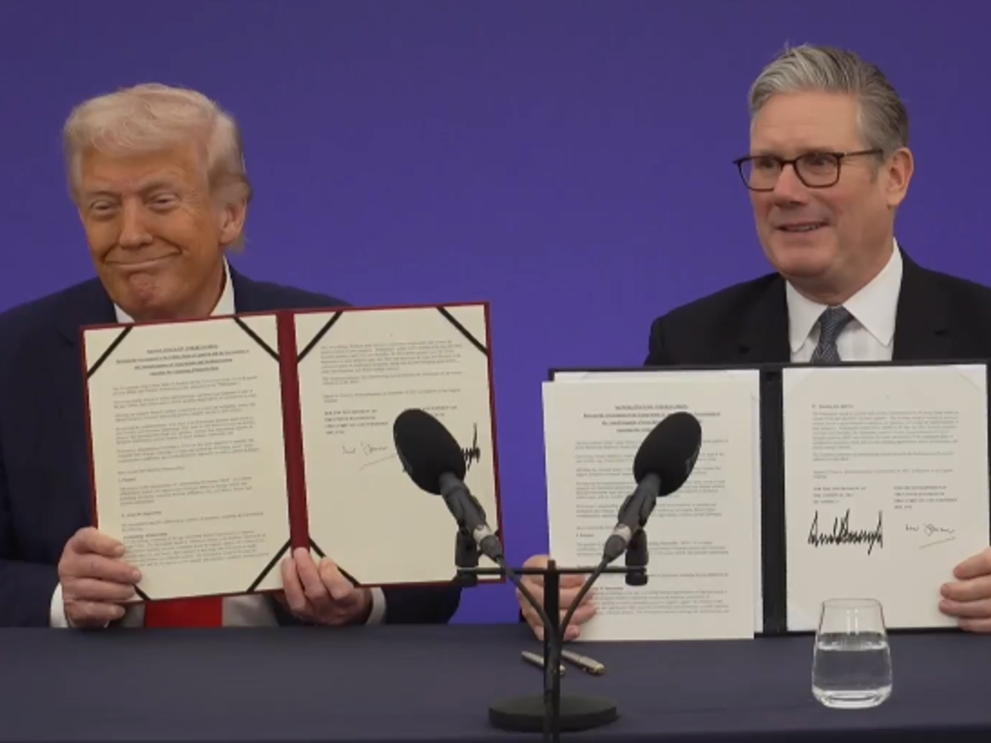 Donald Trump State Visit LIVE: Donald Trump and Keir Starmer sign historic trade deal worth £250billion