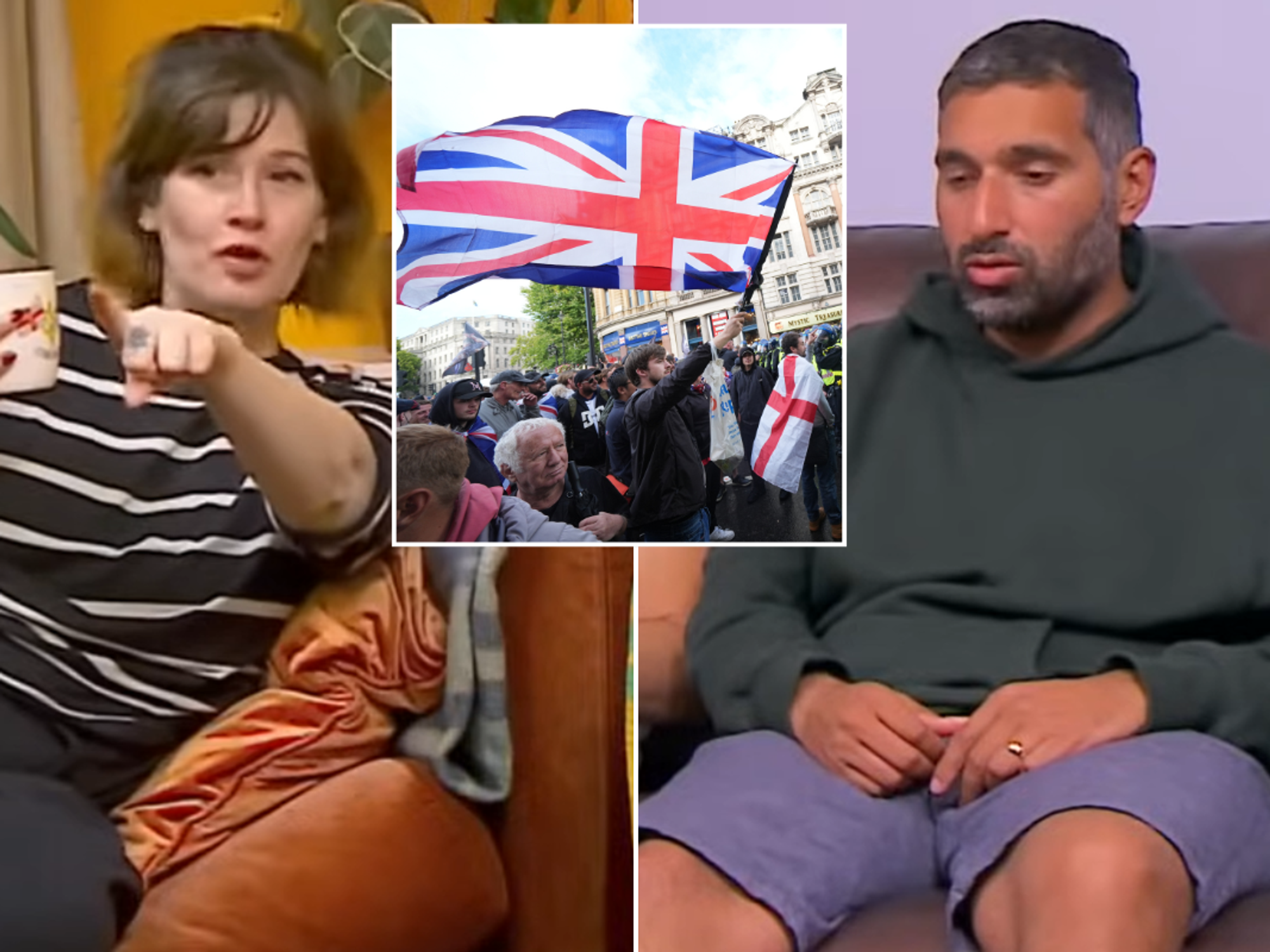Gogglebox outrage as fans fume at 'left-wing BIAS' in Unite the Kingdom coverage: 'You labelled e...