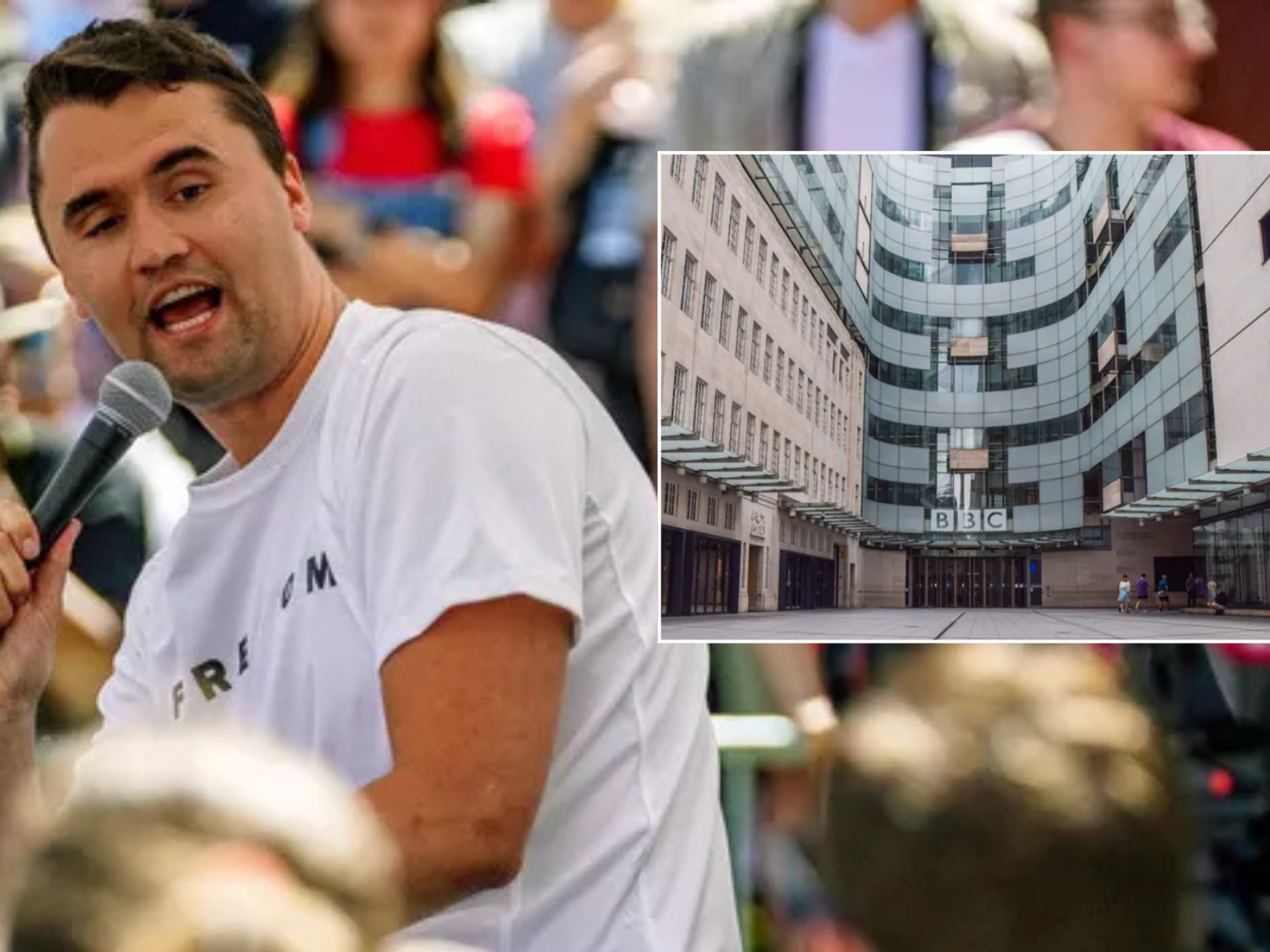 BBC protest planned after GB News exposed broadcaster for branding Charlie Kirk 'far-right'