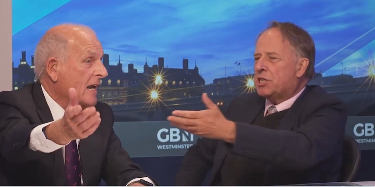 NextImg:'You've gone mad!' Moment Kelvin MacKenzie explodes at Michael Crick during Donald Trump row