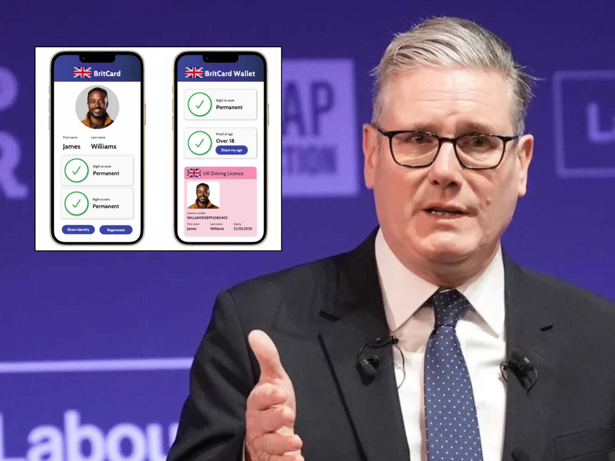 Fresh nightmare for Keir Starmer as BIGGEST ever poll delivers damning verdict on digital ID