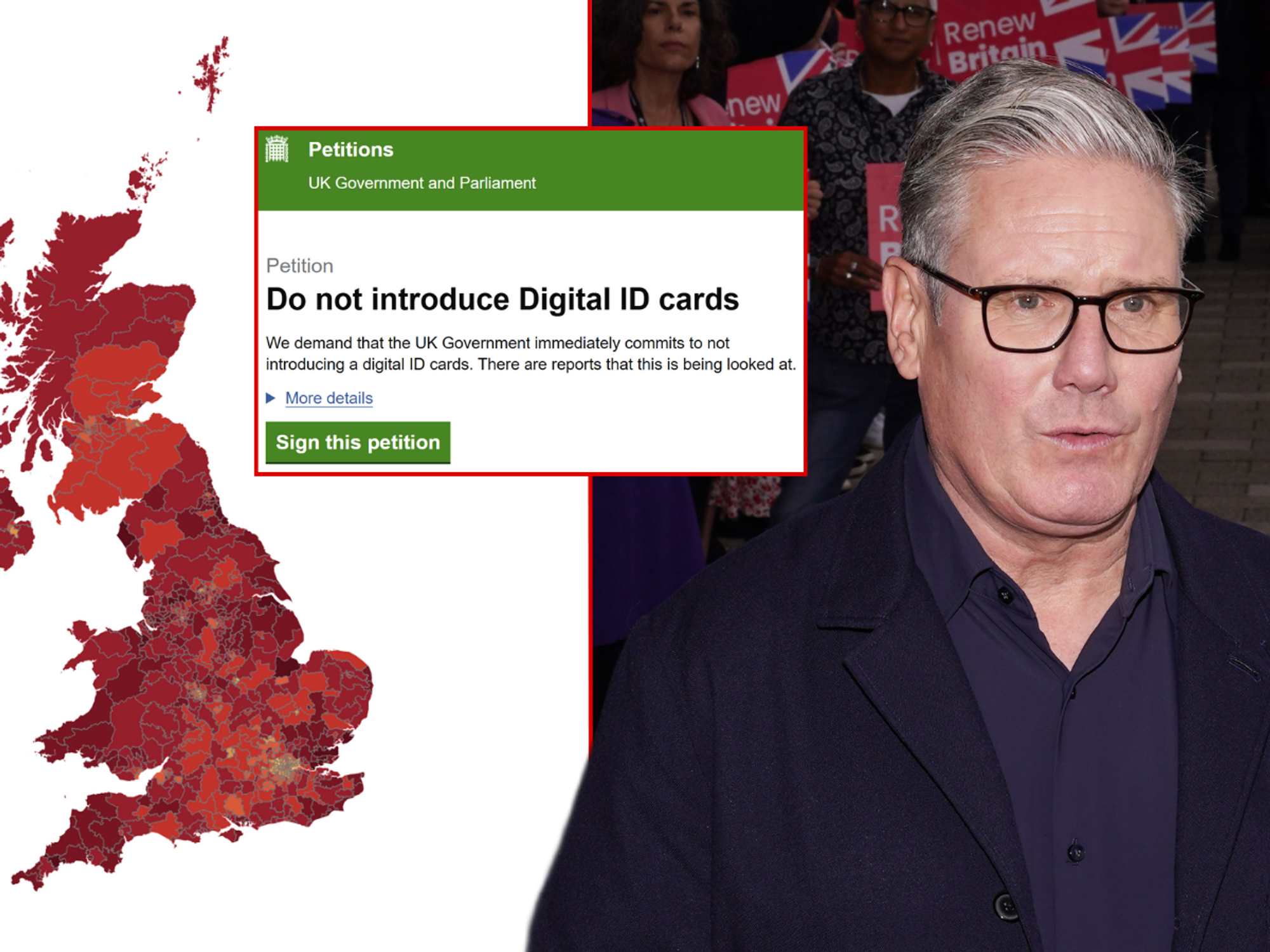 Digital ID petition smashes TWO MILLION signature mark as Britons fight back against Keir Starmer's plan
