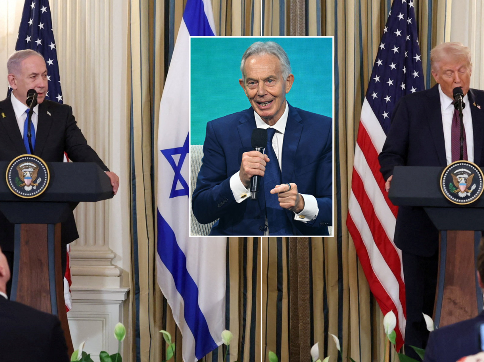 Tony Blair to join Donald Trump in leading transitional Gaza Government as US President outlines ...