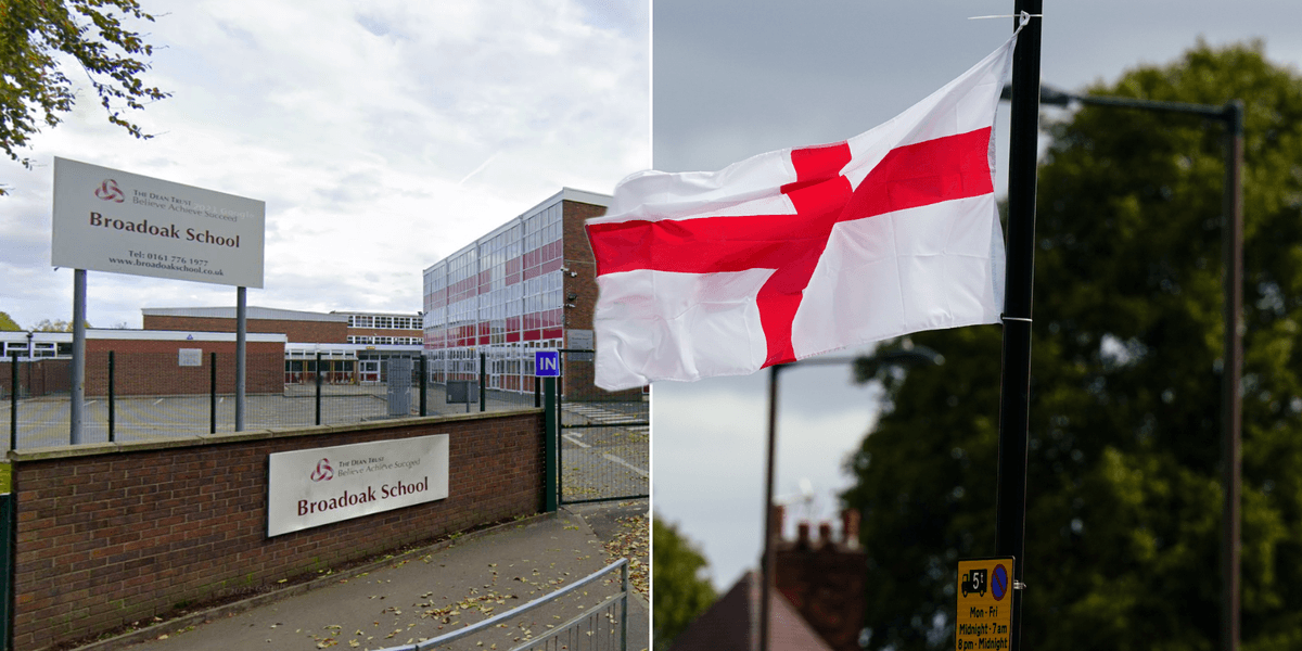 Secondary school forced to apologise after teacher brands St George’s flags a ‘racist symbol’ Secondary school forced to apologise after teacher brands St George’s flags a ‘racist symbol’