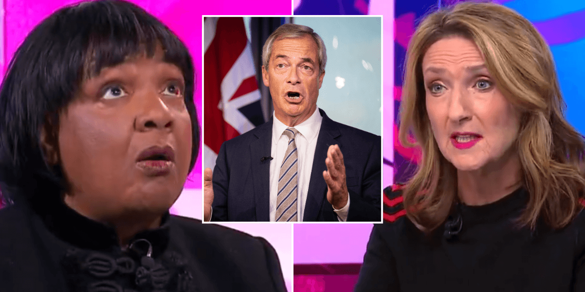 BBC Newsnight outrage as Victoria Derbyshire fails to challenge Diane Abbott over ‘unacceptable’ Nigel Farage remark: ‘Imagine it was HER!’ BBC Newsnight outrage as Victoria Derbyshire fails to challenge Diane Abbott over ‘unacceptable’ Nigel Farage remark: ‘Imagine it was HER!’
