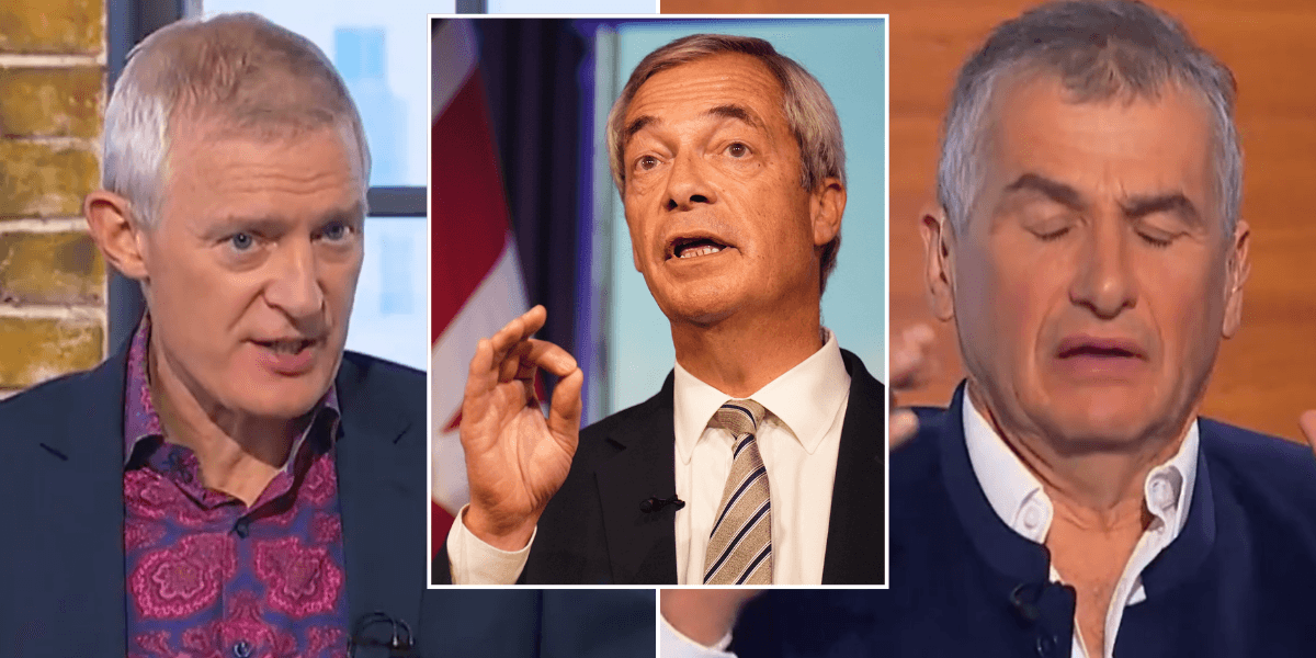 Channel 5 Jeremy Vine fans fume at ‘hysterical far-Left in full flow’ as caller compares Farage to HITLER in ‘disgusting’ rant Channel 5 Jeremy Vine fans fume at ‘hysterical far-Left in full flow’ as caller compares Farage to HITLER in ‘disgusting’ rant