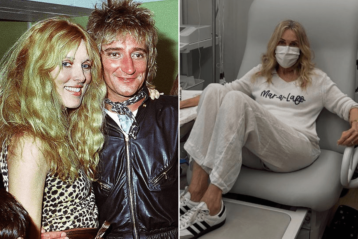 Sir Rod Stewart's ex-wife, 80, flooded with support after sparking concern as health battle leaves her hospitalised