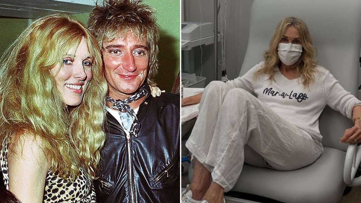 Sir Rod Stewart's ex-wife, 80, flooded with support after sparking concern as health battle leaves her hospitalised