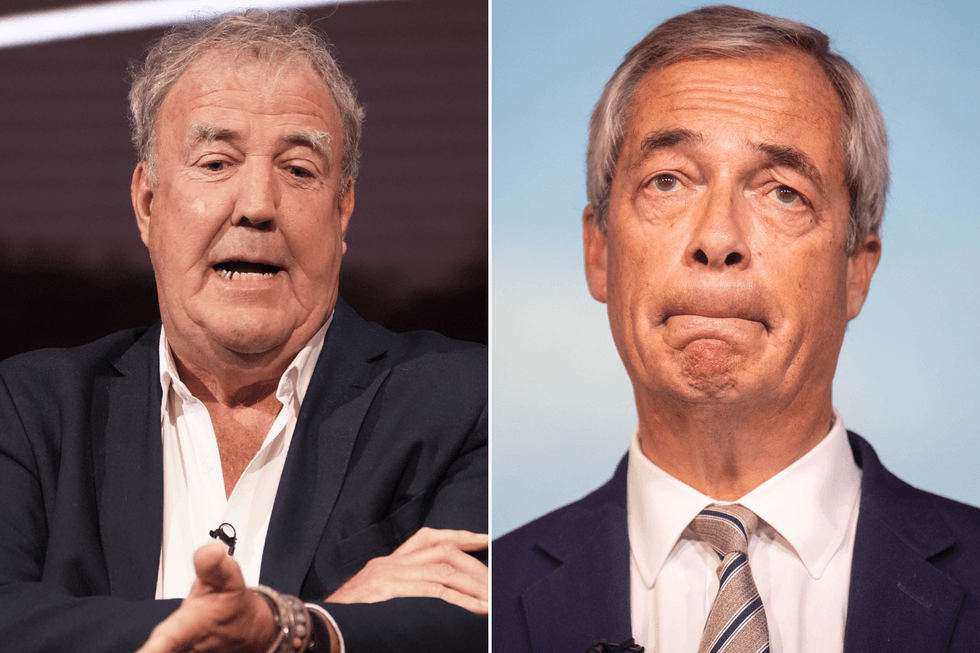 Jeremy Clarkson throws almighty dig at Nigel Farage amid speculation over political aspirations: 'Scuttles to his safe space!'