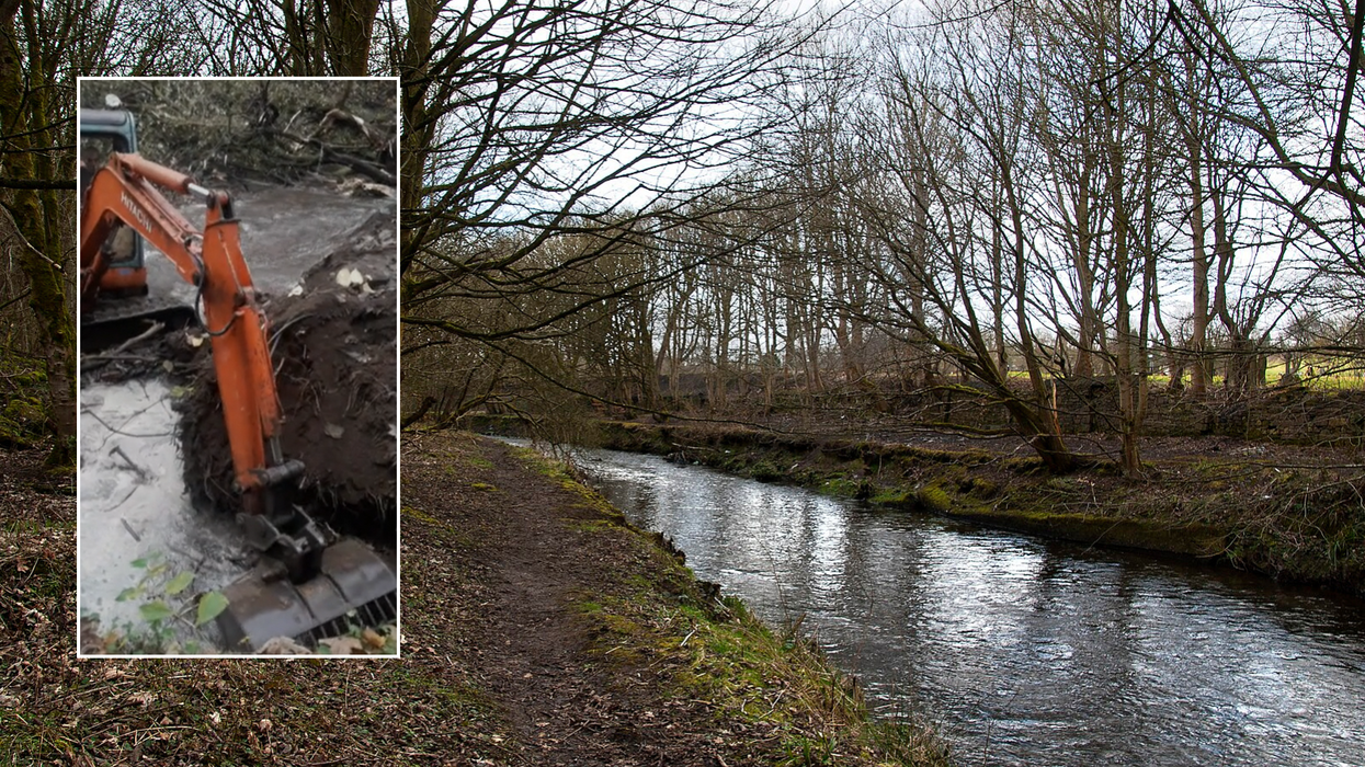 Man bulldozes neighbour's riverbank with digger in dramatic twist to 'four-year campaign'