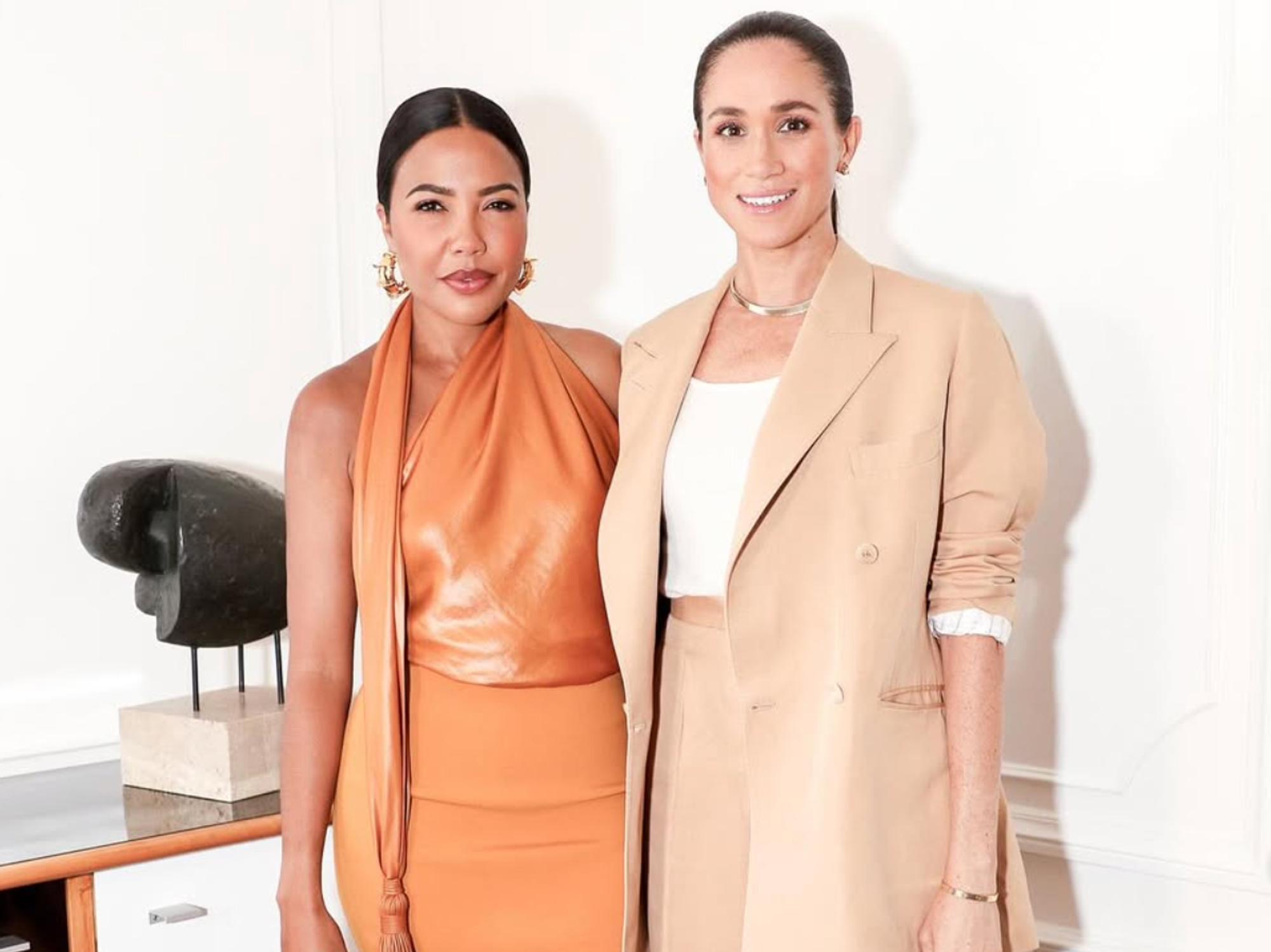 Meghan steps out for glitzy vegan banquet as Emma Grede vows to help duchess 'get s**t done'