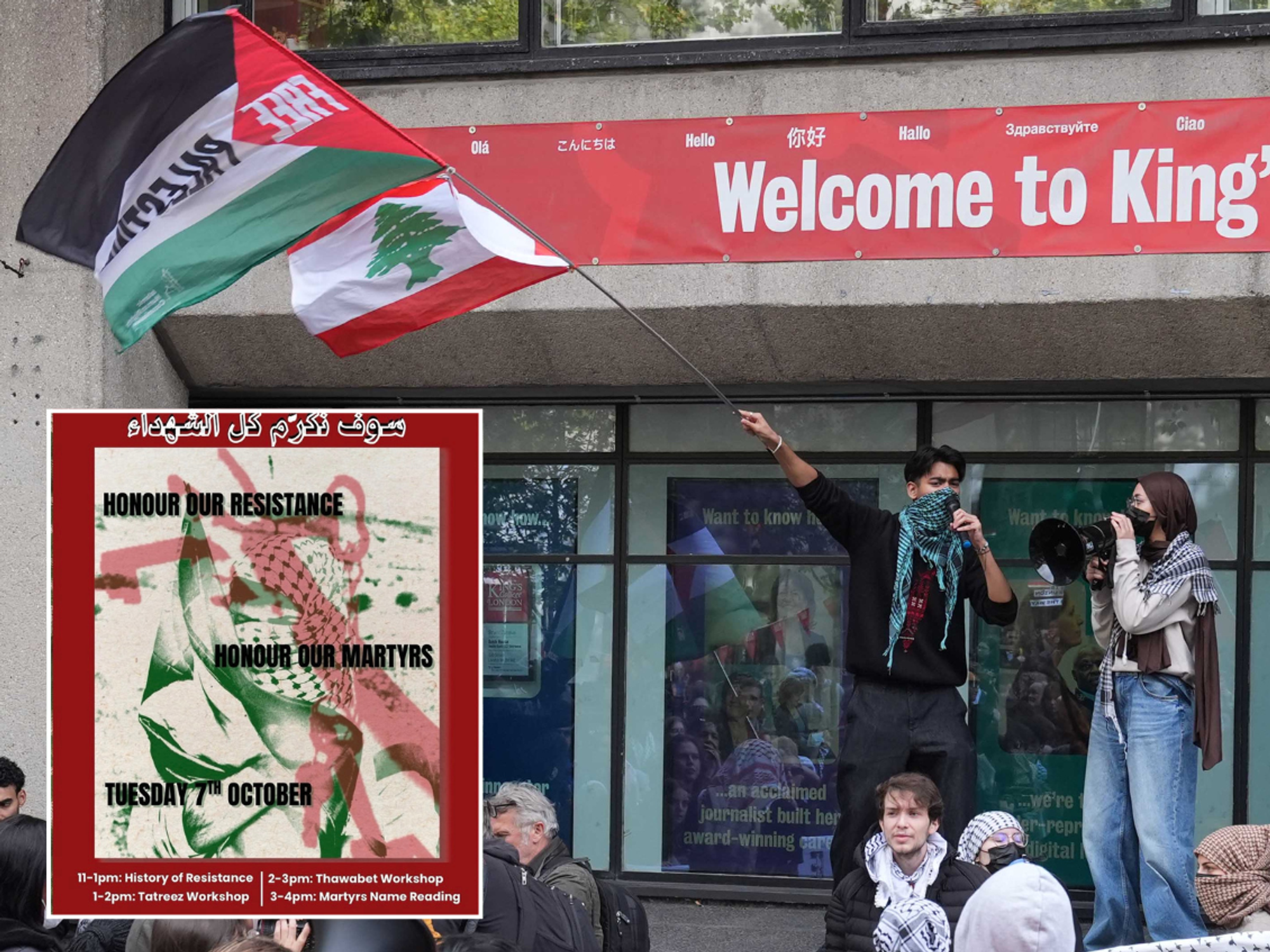 Behind the scenes at Britain's university-organised pro-Palestine protests where students 'glorify Hamas'