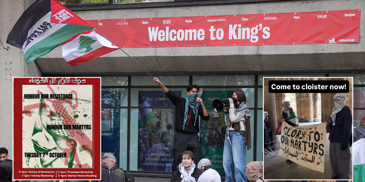 Behind the scenes at Britain's university-organised pro-Palestine protests where students 'glorify Hamas'