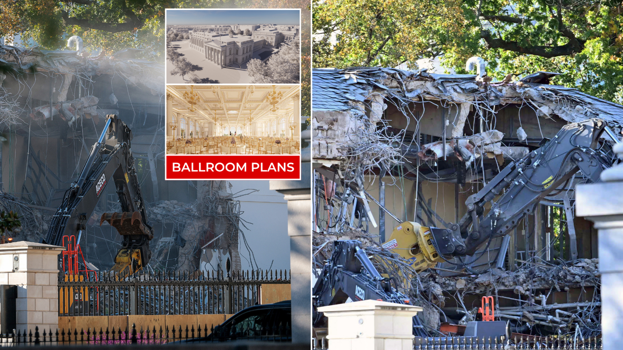 Donald Trump begins demolishing White House's East Wing to make way for glitzy ballroom