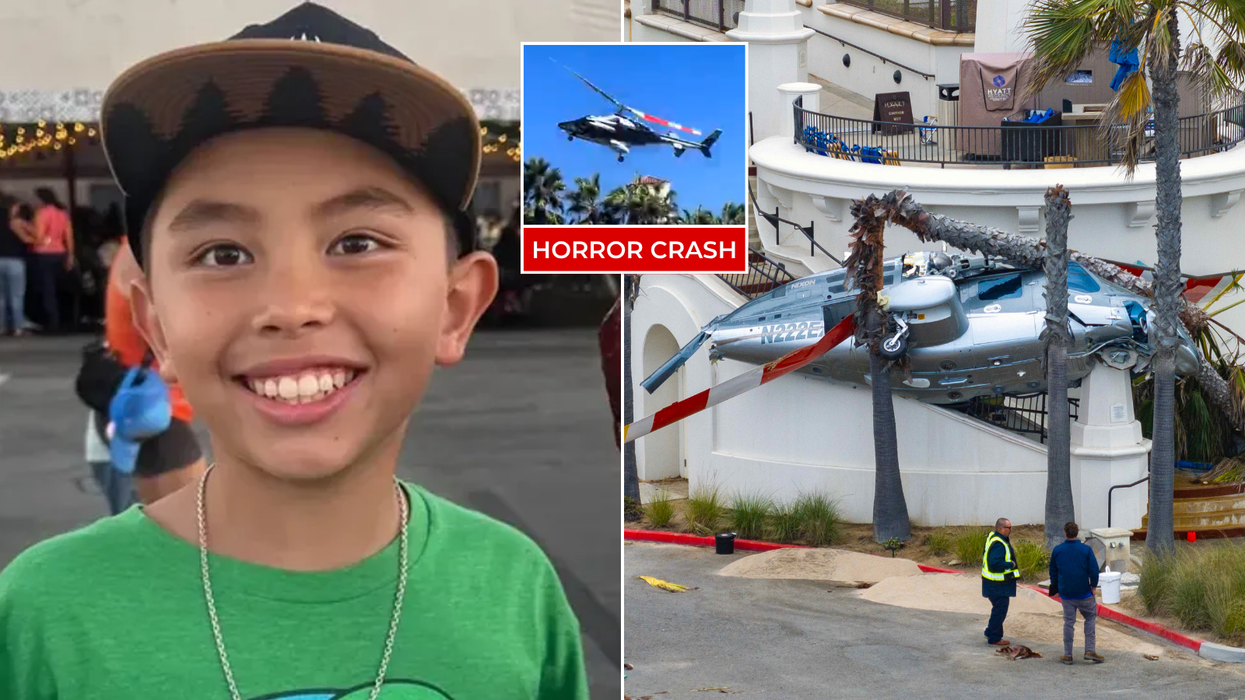 Schoolboy, 11, crushed by helicopter that smashed into ground at world-famous US landmark