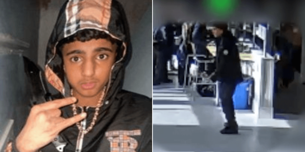 Chilling moment Harvey Willgoose’s murderer dances with knife in school canteen after stabbing boy to death Chilling moment Harvey Willgoose’s murderer dances with knife in school canteen after stabbing boy to death