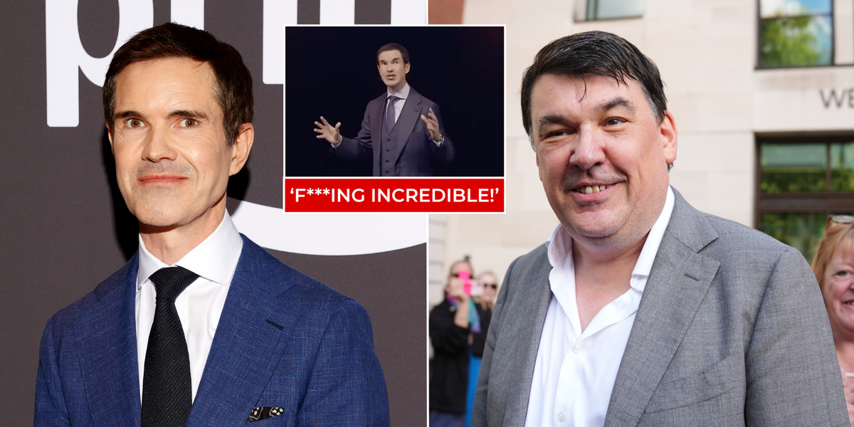 Jimmy Carr heaps praise on 'f***ing brave' Graham Linehan for standing up to gender ideology thumbnail