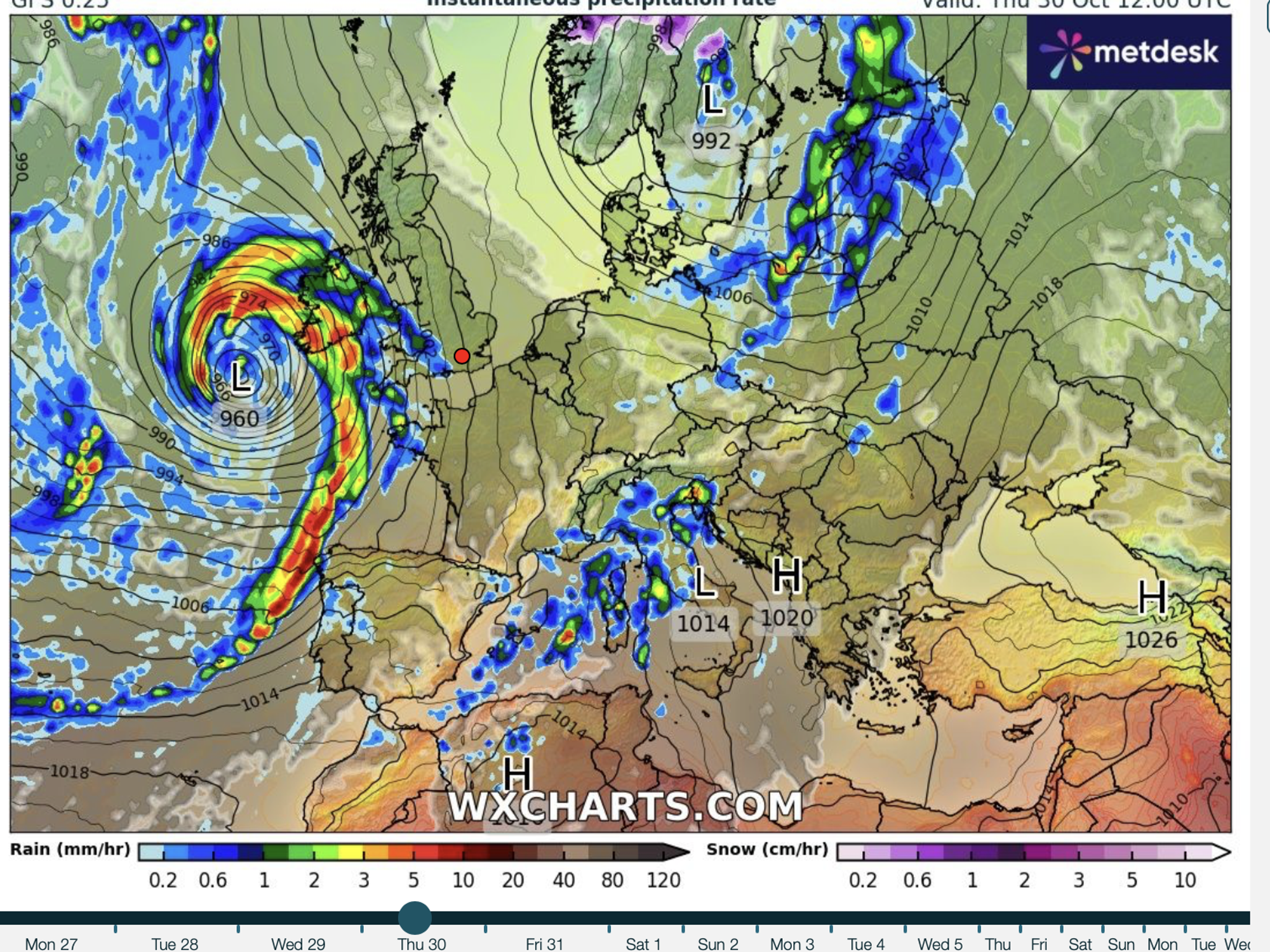 UK weather: Britain in crosshairs of three cyclones and set to be slammed by conveyor belt of win...