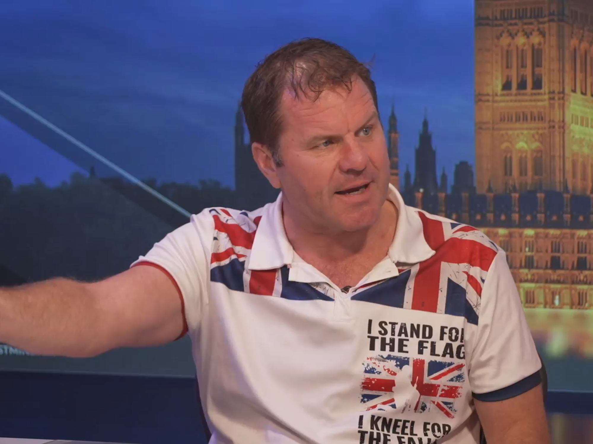 WATCH: James Holmes tells GB News he has been called 'racist' for 100ft Union flag display